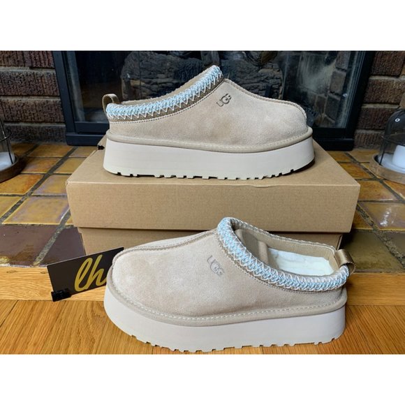 Women’s 9 Ugg Tazz Platform Slipper “Sand” 1122553-SAN - Picture 2 of 11